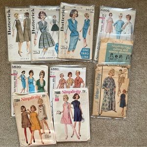 Vintage sewing pattern lot 36” bust 50s 60s